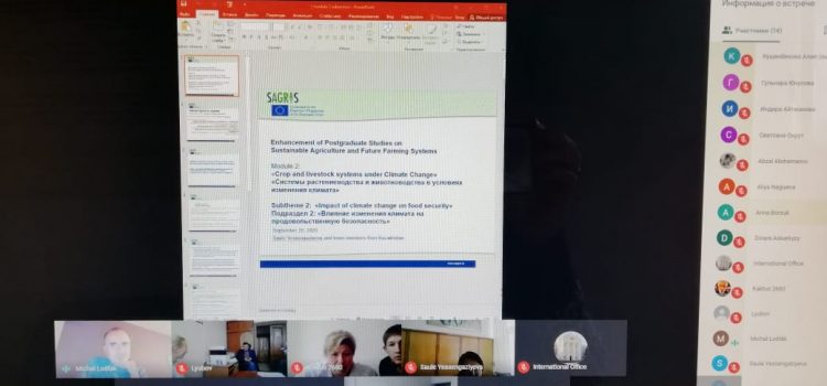 On September 25, 2020, a scheduled online conference of the interuniversity working group on Module 2 was held (MWG) "Crop and livestock systems under climate change" of the international project Erasmus+ SAGRIS was held online.
