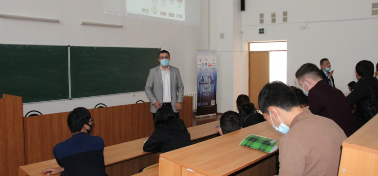 On October 14 at the Industrial and Technological Institute of Zhangir Khan WKATU for first-year students in the specialty «Mechatronics» was presented the international project Erasmus+ «Dual Education for Industrial Automation and Robotics in Kazakhstan / DIARKAZ» in the framework of Erasmus day.